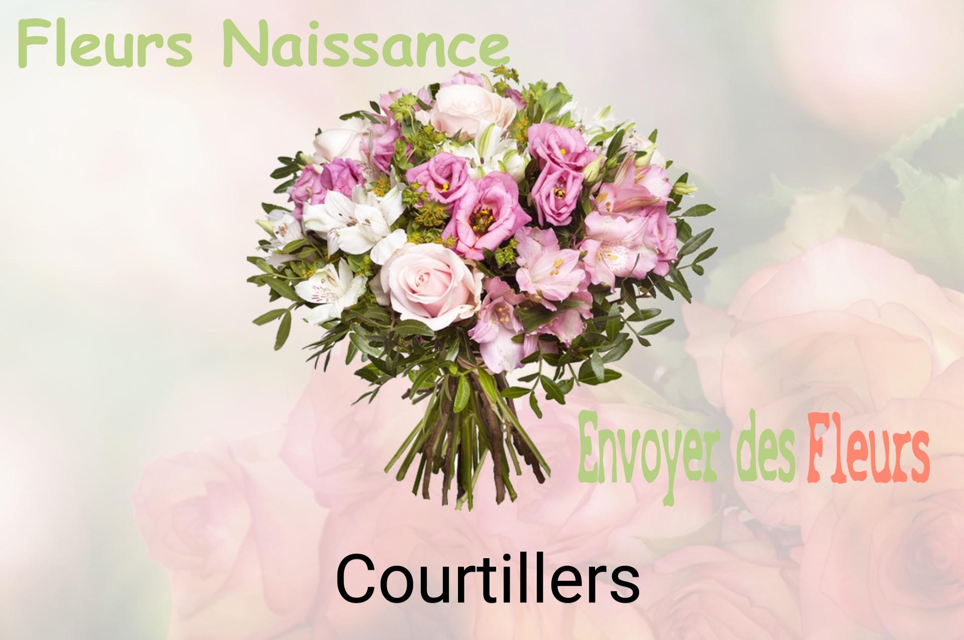 Bouquet de fleurs de naissance livré à Courtillers